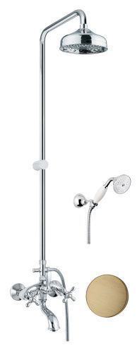 Душевая стойка Fiore 01ZZ0615 настенная цвет бронза