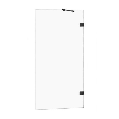 Душевая шторка на ванну New Trendy AVEXA Black EXK-1980 90х150 стекло прозрачное профиль черный ориентация универсальная