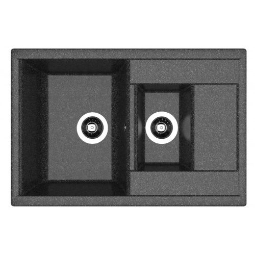 Кухонная мойка Dr.Gans Астра 760К 25.065.D0760.407 75х50 цвет черный поверхность матовая