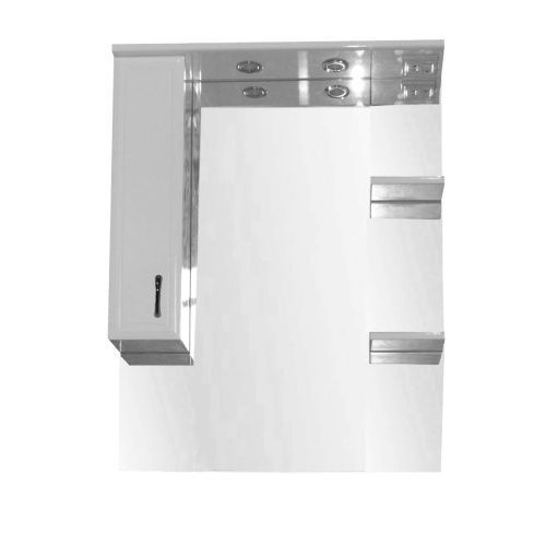 Зеркало-шкаф Loranto Коралл CS00025618 80х100 подвесной цвет белый