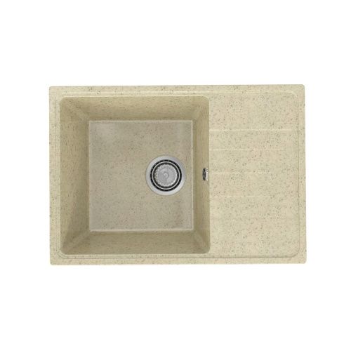 Кухонная мойка Practik PR-600 PR-M-600-002 60х42 цвет бежевый поверхность глянцевая