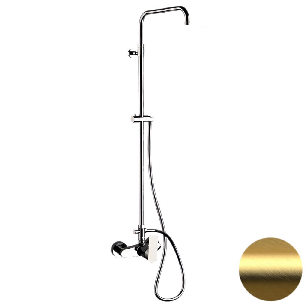 Душевая стойка Daniel Tiara TA636ASSDDVDP настенная цвет золото