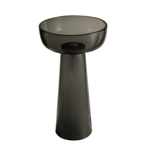 Раковина из полимера Knief 70401020 60 см напольная цвет черный без отверстий под смеситель