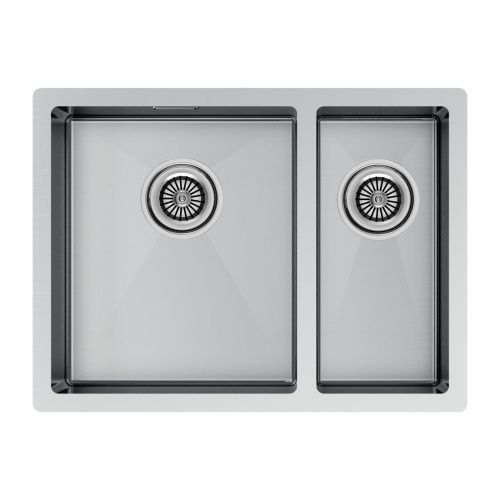 Кухонная мойка Paulmark GERBERG 59/2S UNI PM225944-BSL 35х40 цвет серый поверхность брашированная