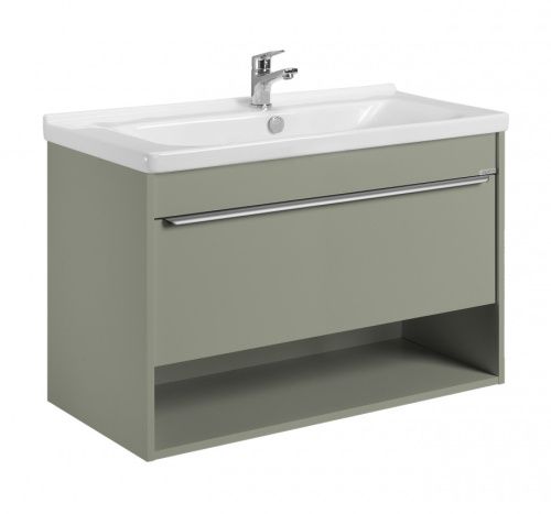 Тумба под раковину Aquaton Хоуп 1A287401HP9D0 100х50 подвесная цвет зеленый