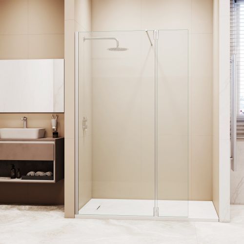 Душевая перегородка RGW Walk In 351005113-11 110х195 стекло прозрачное профиль хром