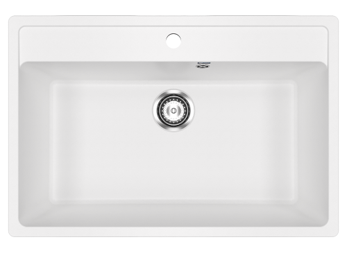 Кухонная мойка Ulgran Classic U-600-341 75х50 цвет белый