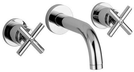 Смеситель для раковины Paffoni Quattro QTV003CR встраиваемый в стену хром