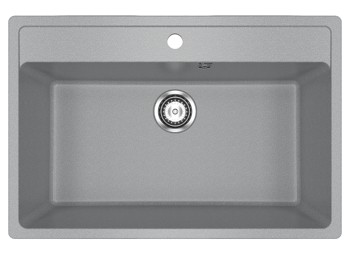 Кухонная мойка Ulgran Classic U-600-342 75х50 цвет серый