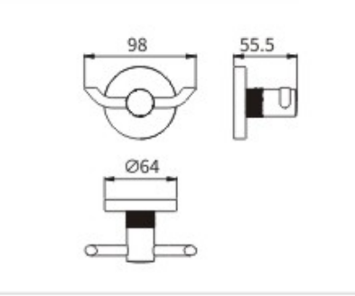 Крючок CeramaLux Antica 61201-1 - фото 2