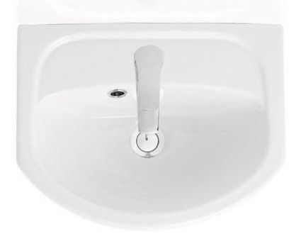 Раковина керамическая Sanita Манго WB.FN/Mango/40-C/WHT.G/S1 40х30 подвесная цвет белый 1 отверстие под смеситель