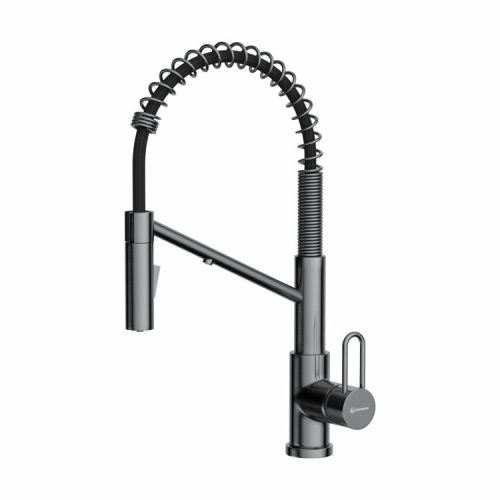 Смеситель для кухни Omoikiri Mikawa 2 Plus-SB 4994454 на мойку вороненая сталь