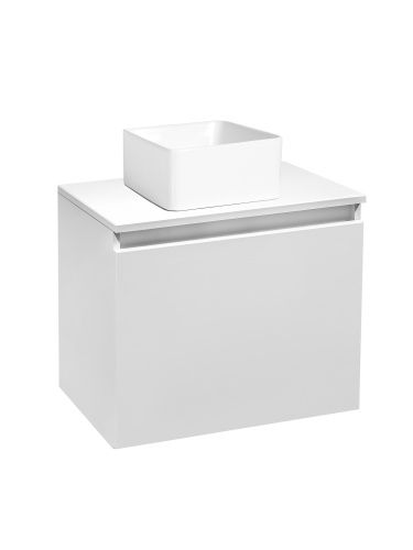 Тумба под раковину Runo БАРИ 00-00001472 50х30 подвесная цвет белый