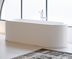 Ванна из искусственного камня Riho VALOR B130001105 170х70 отдельностоящая овальная