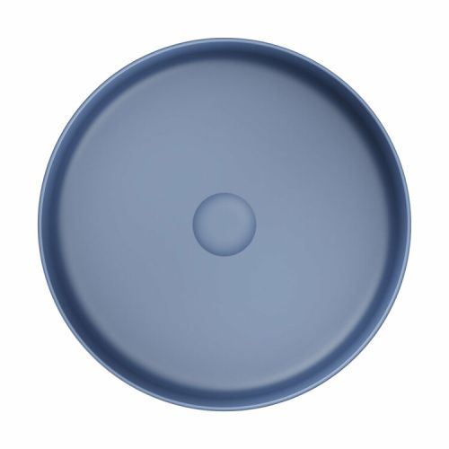 Раковина керамическая Omoikiri Mira 4972071 40х40 накладная цвет синий