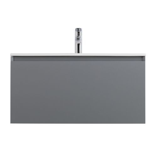 Тумба под раковину Art&Max Latina AM-Latina-800-1C-SO-GM 80х50 подвесная цвет серый