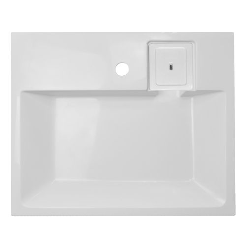 Раковина из искусственного камня Azario ELEMENT CS00082280 60х50 подвесная цвет белый