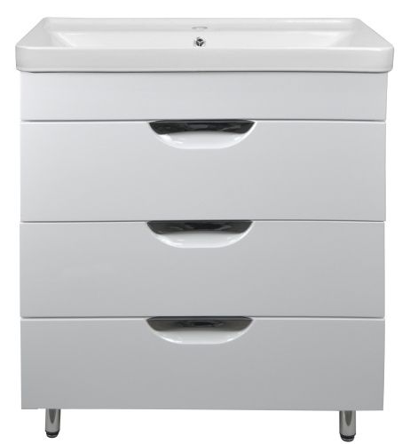 Тумба с раковиной Loranto Соло CS00070756 70х50 напольная цвет белый