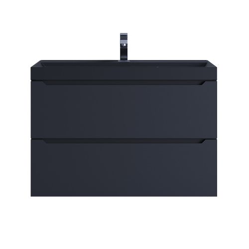 Тумба с раковиной Uperwood Tanos-Classic Quartz 3930421700 80х50 цвет черный