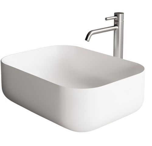 Раковина керамическая Alice Unica 32190109 50х40 накладная цвет белый без отверстий под смеситель