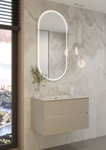 Тумба под раковину Armadi Art Vallessi 837-080-C mat 80х50 подвесная цвет серый