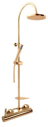 Душевая стойка Webert RI870105010 настенная цвет золото