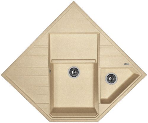 Кухонная мойка Florentina Бомбей 20.375.J0900.107 90х90 цвет бежевый поверхность матовая