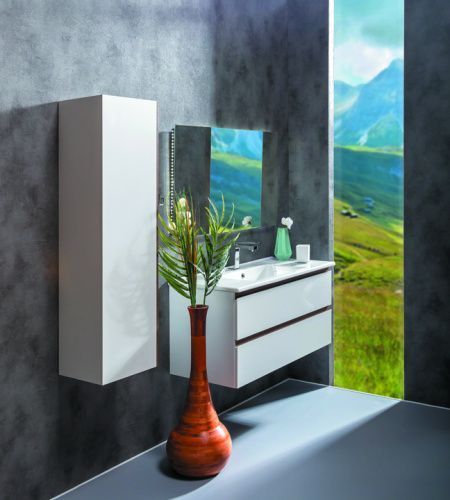 Тумба под раковину Armadi Art Capolda 849-100-WW 100х50 подвесная цвет белый