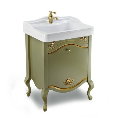 Тумба под раковину Migliore IMPERO 30874 60х50 напольная цвет зеленый