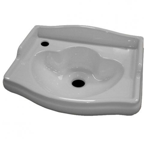 Раковина из сантехнического фарфора Kerasan Retro 103301*1 sx 40х30 подвесная цвет белый 1 отверстие под смеситель