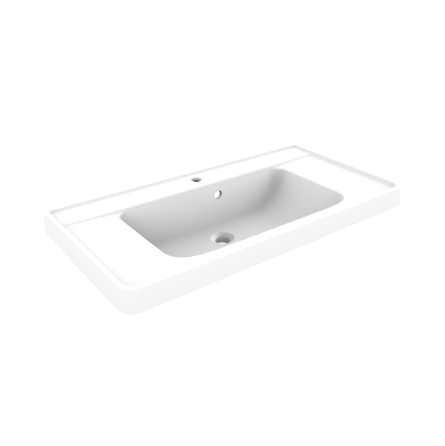 Раковина из искусственного камня Paola Paola Victoria 1000 100х50 полувстраиваемая цвет белый