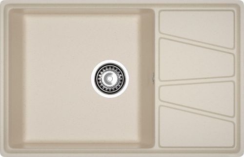 Кухонная мойка Granfest Vertex V-780L кашемир 80х50 цвет бежевый поверхность матовая