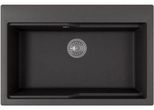 Кухонная мойка Florentina Ромия 770 20.495.E0770.302 75х50 цвет черный поверхность матовая