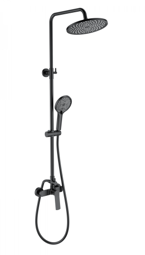 Душевая стойка Wonzon & Woghand WW-B3200-MB настенная цвет черный