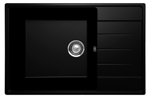 Кухонная мойка Ulgran Quartz Prima 760-07 75х50 цвет черный