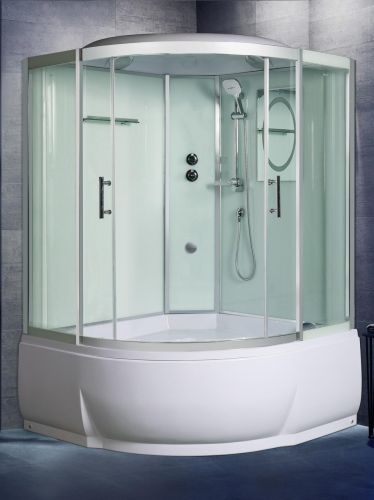 Душевой бокс WeltWasser WW500 10000004657 135х135 стекло прозрачное профиль хром