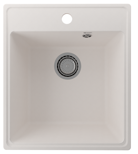 Кухонная мойка Ulgran Quartz Forte 425-01 45х50 цвет белый