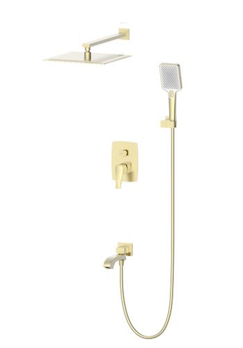 Душевая система Wonzon & Woghand FLEX WW-88939072-BG встраиваемая в стену цвет золото