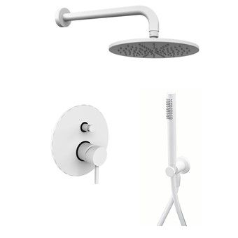 Душевая система Paffoni Light KITLIG015BOKING встраиваемая в стену цвет белый