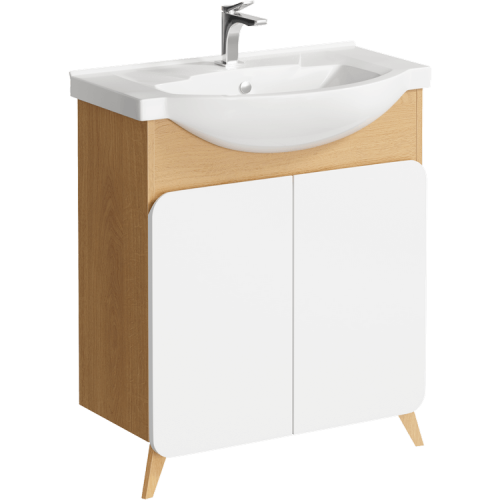 Тумба под раковину Aqwella Y BAS0107DZ 70х30 напольная цвет коричневый