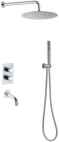 Душевая система Allen Brau Priority 5.31014-00 встраиваемая в стену цвет хром с термостатом