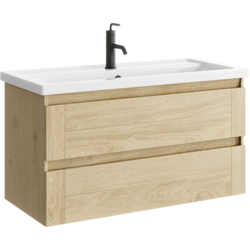 Тумба под раковину Aqwella Y AST0110DD 100х40 подвесная цвет коричневый