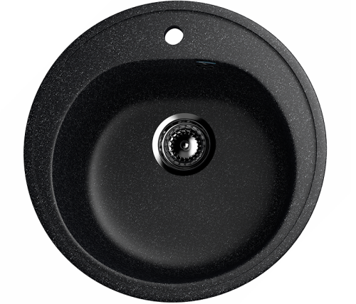 Кухонная мойка Ulgran Classic U-101-308 50х50 цвет черный