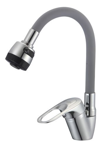 Смеситель для кухни D-Lin D150628-2T на мойку серый