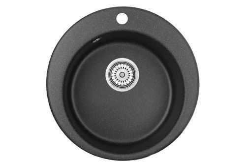 Кухонная мойка Granula 4801, ЧЁРНЫЙ 50х50 цвет черный поверхность матовая