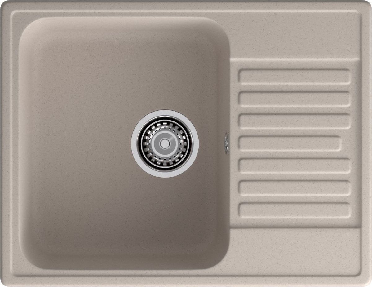 Кухонная мойка Granfest Quarz 13 песочный 60х50 цвет бежевый поверхность матовая