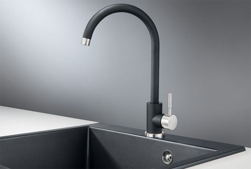 Смеситель для кухни Granula Standart ST-4031, ШВАРЦ на мойку черный