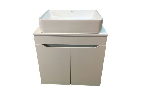 Тумба с раковиной Sintesi STL.W7019_SIN-LVB-APP-407 60х60 подвесная цвет белый