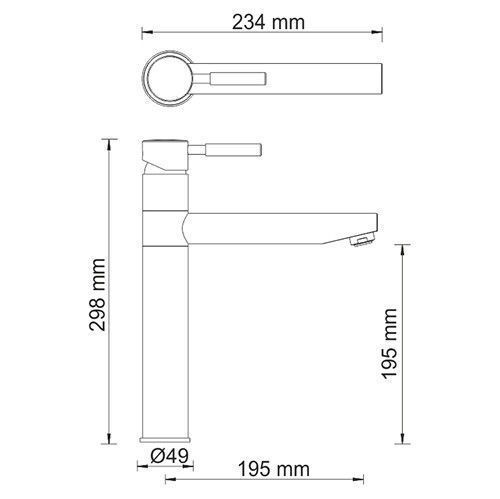 Смеситель для кухни Wasserkraft Кухонные смесители A8147 на мойку бронза - фото 5