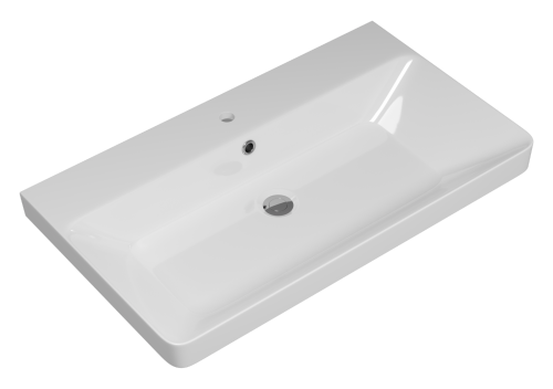 Раковина мебельная керамическая Dreja Luxury 80 11080-KL 80х50 накладная цвет белый